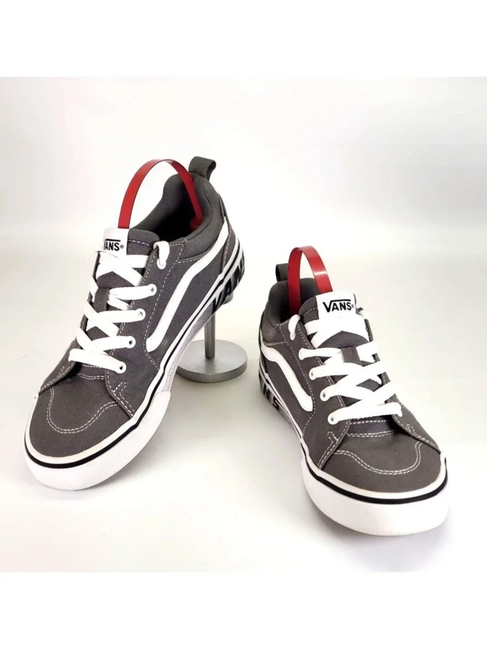 Vans Gray Canvas Filmore Old Fashion Kids' Skate Shoes Size 4 Youth 1684
